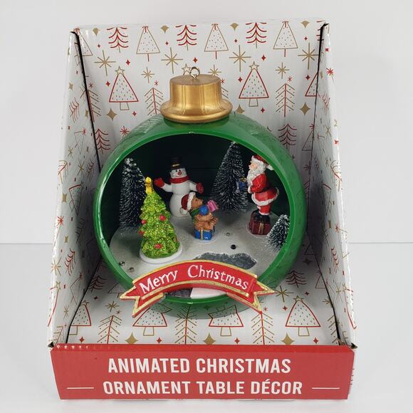 Musical Christmas Table Decor Ornament Jingle Bells Music Lights SEE VIDEO - Picture 1 of 8